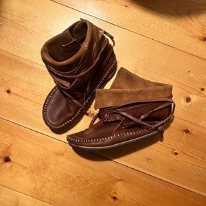 Dark Brown Leather Handmade Thailand Moccasin
